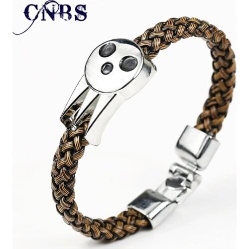 HOT Anime Soul Eater SOULEATER Bracelet & Bangles Soul Logo Leather Weave Jewelry Can drop shipping