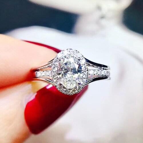 CAOSHI Exquisite Engagement Finger Ring for Women Luxury Bridal Wedding Ring Gorgeous Accessories Shiny Crystal Timeless Jewelry