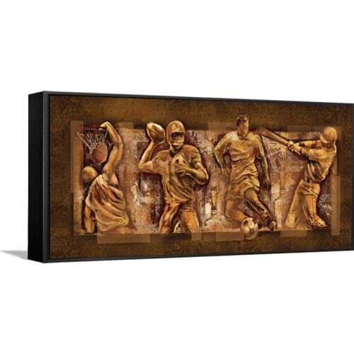 Canvas Printings Oil Effect Canvas Painting Sport Actions Frameless Picture Painting Gym Art Wall Decor Home Decor FA393