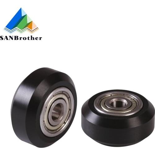 5/10PCS CNC Openbuilds Plastic wheel pom with 625zz idler pulley gear passive round wheel perlin wheel for Ender 3 CR10