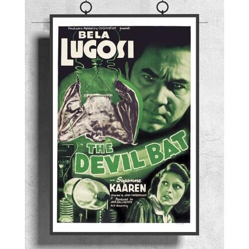 L264 THE DEVIL BAT Movie Bela Lugosi Dracula Vampires Silk Fabric Poster Art Decor Indoor Painting Gift