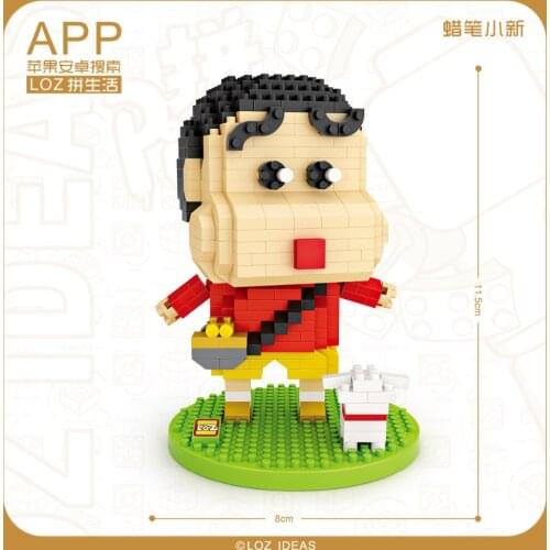 LOZ Mini Blocks Cartoon Building Bricks for Children Crayon toy for Children Anime Figure horse Doll brinquedos Girl 9203-9204