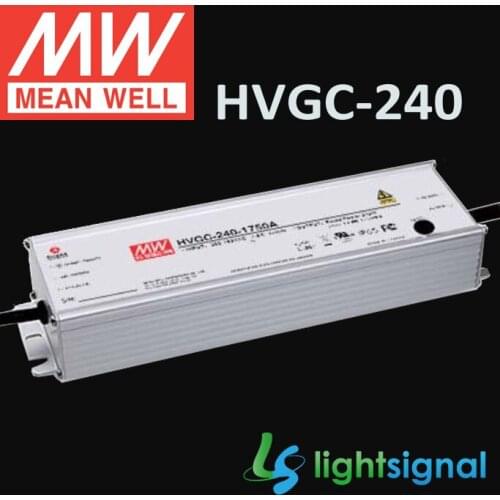 MeanWell LED driver HVGC-240H series 240W constant current mode IP67 Waterproof PFC optional dimming LED driver