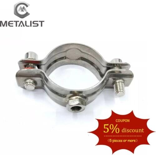 5PCS METALIST 16-108MM OD SS304 Stainless steel Embrace Hoop Welding pipe clamp hanger fixing Tube bracket