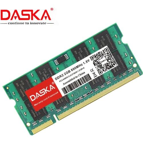 DASKA ddr2 2GB 4GB ram sodimm Laptop Memory PC2-5300/6400 800 667mhz 200pin 1.8V ddr 2 for Notebook Lifetime Warranty