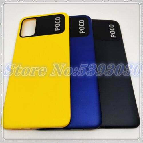 New 6.53 inches For Xiaomi Poco M3 Battery Cover M2010J19CG Back Panel Rear Housing case