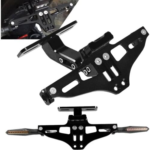 Motorcycle Adjustable Angle License Number Plate Licence Frame Holder Bracket for YAMAHA TMAX MT-10 FOR Aprilia RSV4 TUONO V4R