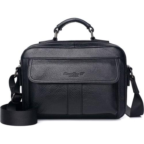 Famous brand designer male business bag mens genuine leather briefcase male shoulder bag men purse mens tote bag handbag
