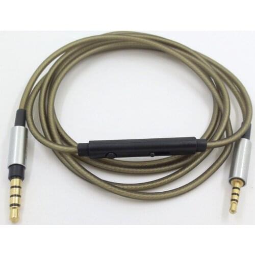 ZSFS 3.5mm-2.5mm male Silver Plated Cable+ Remote Mic for AKG Y50 Y40 Y55 K845BT K840KL for bose qc25 oe2 qc35 headphones