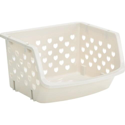 Durable Stackable Storage Basket Hollow Fruit Vegetable Box Kitchen Convenience Home Kitchen Organizer And Storage Container