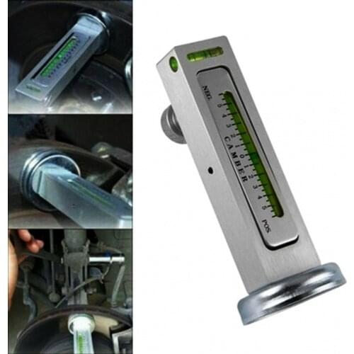 Adjustable Magnetic Camber Castor Strut Wheel Alignment Gauge Tool Four Wheel Positioner