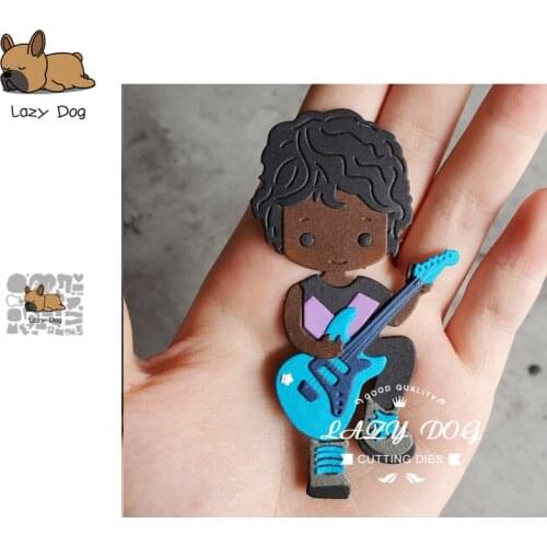 Rock Guitar Bass Metal Cutting Dies Scrapbooking Stencil DIY Mold Knife Craft Embossing Die Cuts Card Making New Dies For 2020