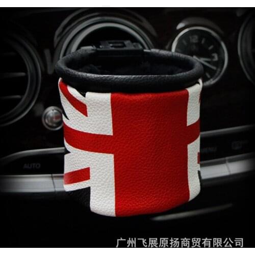 Union Jack PU Leather Car Seat Crevice Box Auto Air Vent Outlet Mini Storage bins Debris Bags