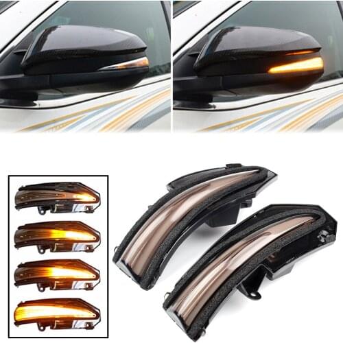 LED Dynamic Turn Signal Lamp Blinker Side Mirror Light For Toyota RAV4 XA40 13-18 Highlander 4Runner 2014-19 XU50 Noah R80 Voxy