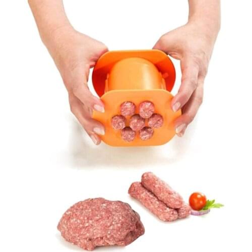 Convenience Meat Strips One Press Maker Kitchen Hot Dog Burger Meat Sausage Handmade Gadget Tool DIY Making Artifact Household