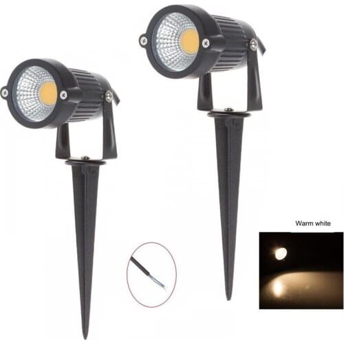 30X IP65 Outdoor Garden LED Lamp Light 220V 110V 12V 5W COB LED Lawn Spike Light Pond Path Landscape Spot Light Bulbs