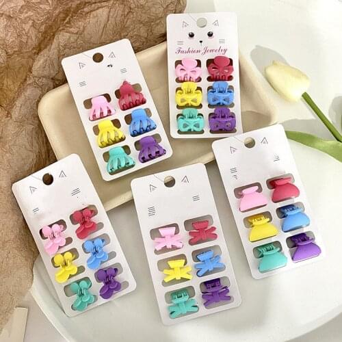 New Solid Color Hairpin Women Girl Hair Clip Small Hair Claw Bow Barrette Duckbill Clip Fashion Headwear Hair Accessories