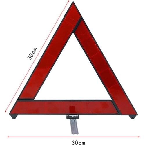 1Pc ABS Warning Sign Folding Reflective Traffic Signal Car Road Parking Sign Outdoor Triangular Safety Warning Emergency Sign
