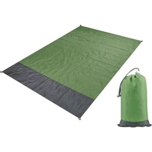 2x2.1m Camping Mat Waterproof Pocket Beach Blanket Outdoor Picnic Mat Portable Lightweight Folding Mat Mattress Sand Beach Mat