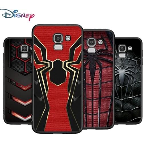 Black Soft Iron Spider Man Infinity War For Samsung Galaxy J8 J7 Duo J6 J5 Prime J4 Plus J3 J2 Core 2018 2017 2016 Phone Case