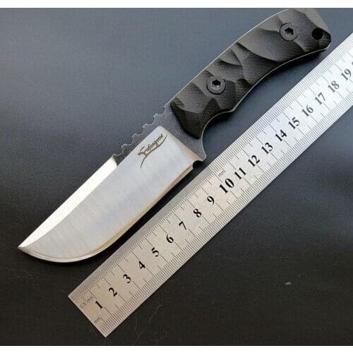 Efeng EF100 Fixed Blade Knife 440C Blade G10 Handle Tactical Rescue Outdoor Hunting Fishing Knife EDC Survival Tool Knives