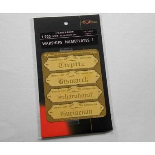 Flyhawk FH700028 1/700 WWII Kriegsmarine Warships Nameplates I