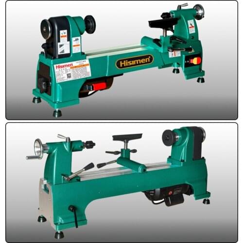 H0624 Electric Woodworking Lathe Household 10 Inch Speed-regulating Lathe Wooden Crafts Processing Woodworking Lathe 220V 750W