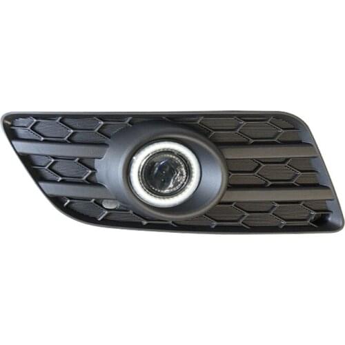 Eosuns Innovative Cob Angel Eye Led Daytime Running Light Drl + Halo Fog Light + Projector Lens for Mitsubishi Lancer Ex 2013-14