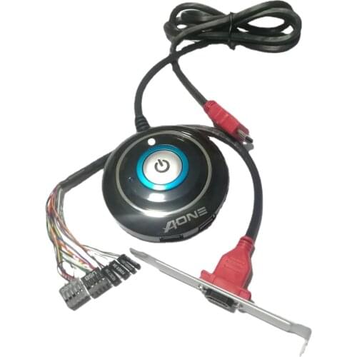 PC Power Reset On Off Switch Button Hard Drive HDD LED Status Light Mic Microphone Headset Dual USB Plug Mount Bracket