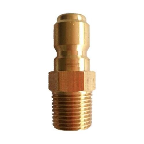 4000PSI 3/8" Brass Quick Release Connector, Male Plug
