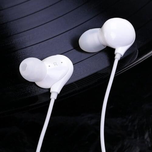 3.5mm In-Ear Earphones With Mic Wired Headset Sport Earbuds For Android Phone Vivo Y53s Y52s Y30 Y31s Neo 5 3 IQOO Z3 MP4 MP3 PC