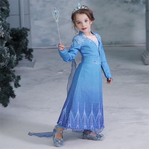 Queen Dress Girl Kids Dresses for Girls Children Princess Cosplay Dress Long Sleeve Winter Halloween Vestidos