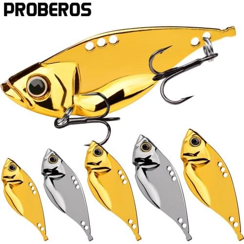 PROBEROS 20PC Metal Jig Spoon 5g-7g-10g-15g-20g Fishing Spinner Lures Hard Artificial Baits Bass Spinnerbaits Fishing Tackle