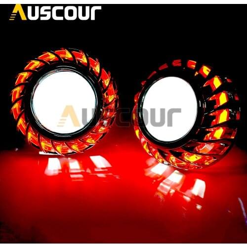 2.5inch mini h1 Bixenon hid Projector lens led day running white angel eyes H1 H4 H7 retrofit car assembly kit