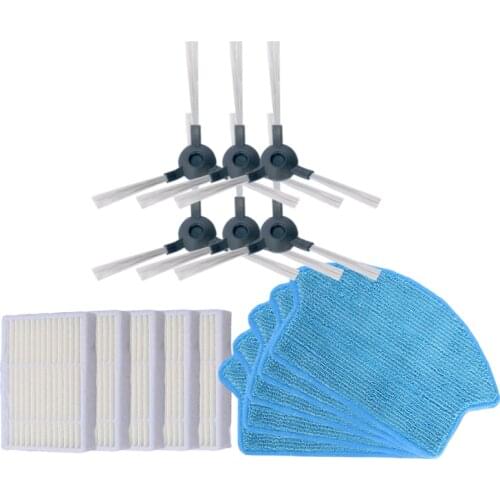 Vacuum cleaner replacement kit for Midea VCR15 VCR16 MR04 Robot Vacuum Cleaner parts side brush hepa filter mop cloth
