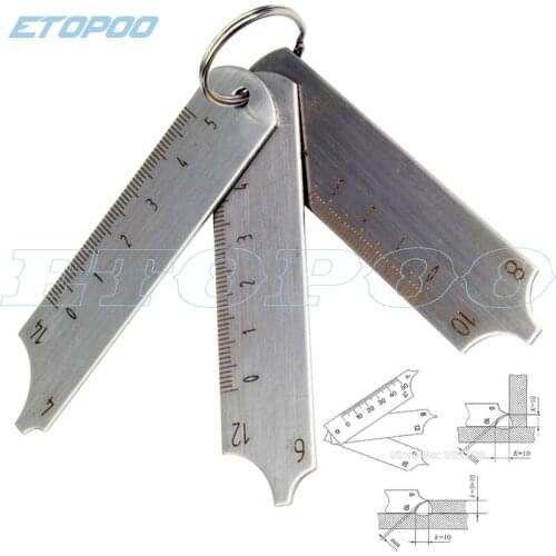 Welding Gauge for 3pcs key set MIG/TIG/STICK weld gage mesure tool simple pack