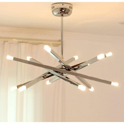 Modern tube chandelier Living room Kitchen sputnik lamp Ceiling Branch Lights Fixtures Loft Decoration foyer chandelier