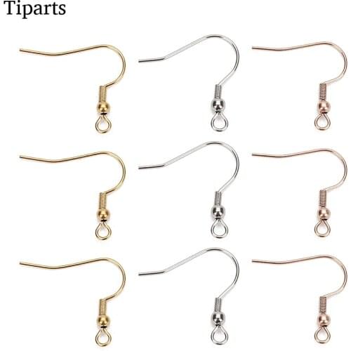 20pcs/lot Stainless Steel Earring Findings Ear Clasps Hooks DIY Jewelry Making Accessories Iron Hook Ear wire Jewelry Supplies