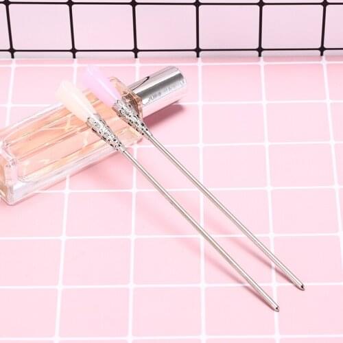 1PC Crystal Magnolia flower Headband Bride Wedding Party Hair Trinket Flower Hairpins Tassel Rhinestones Hair Clip