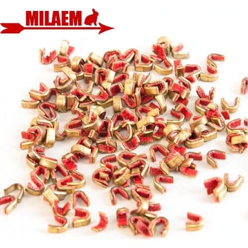 50/100pcs Archery Anti-Slip Copper Buckle Bow String Nock Points Protect Buckle Clips Bow Arrow Shooting Hunting Accessories