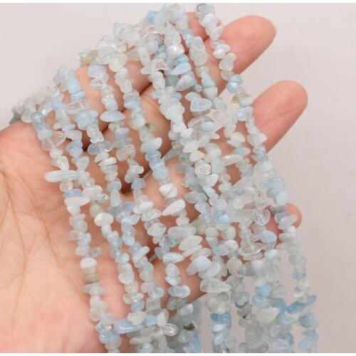 Natural stone Beads sea blue treasure irregular crystal shape gravel Loose For Jewelry Making DIY Bracelet Necklace Accessories