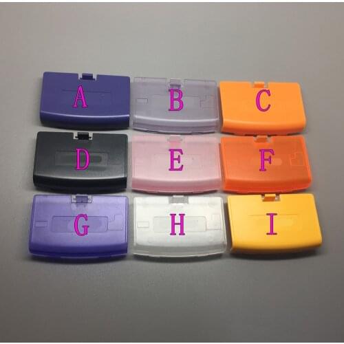 JCD 100pcs/lot For GBA Battery Cover for Gameboy Advance Battery Cover case Replacement Door 7 colors to choose