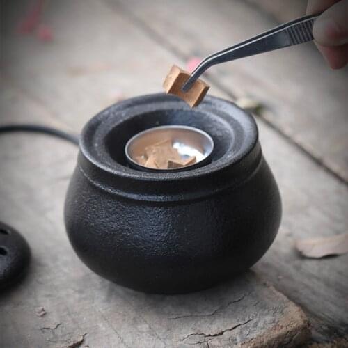 Creative Ceramic Incense Holder House Smoke Diffuser Smell Black Oil Burner Stick Holder Incienso Quemador Stick Burner AC50XL