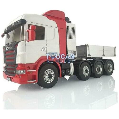 Hercul Painted Sca Cabin LESU RC 1/14 8*8 Metal Chassis Hopper Tractor Truck Model THZH0629-SMT4