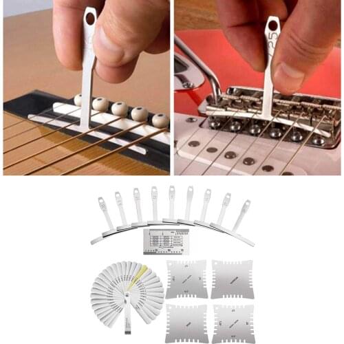 15 Pieces Guitar Luthier Tools Set Professional Guitar Gauge Guitar