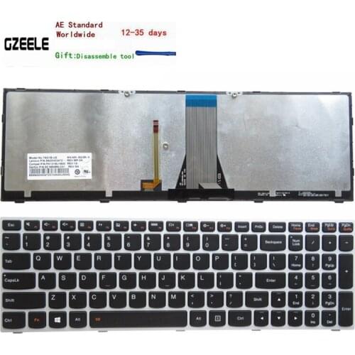 NEW US keyboard FOR LENOVO E51-80 Z50-70 Z50-70A Z50-75 Z50-80E Z51-70 Z51-70A E50-80 US laptop Backlit silver backlight