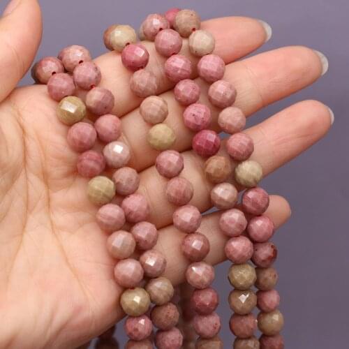 New Style Natural Stone Beads Red Wooden Round Section Loose Bead 8 MM For Jewelry Making DIY Necklace Earrings Accessory