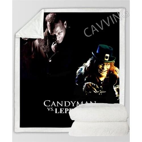 Leprechaun Movie 3D Printed Sherpa Blanket Rectangle Blanket Home Textiles Fleece Wearable Blanket Throw Blanket for Sofa Bed