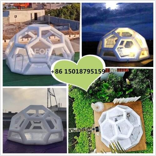 Aeor Family Camping Backyard Tent Transparent Football Tent Outdoor Spherical Inflatable Luxurious Inflatable Bubble Tent