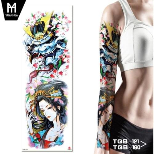 Full Arm Waterproof Temporary Tattoos Men Kit Tattoo Sleeves Temporary Tatoo Stickers Fake Tatoo T1793